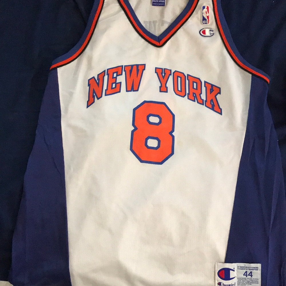 Latrell Sprewell Champion Knicks Jersey